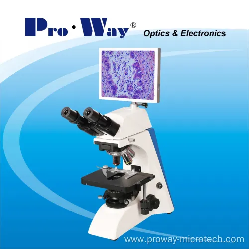 LCD Digital Screen Biological Microscope with Software
